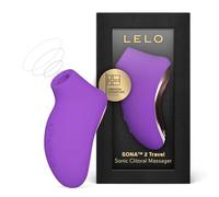 Lelo Stimulateur clitoridien sonique Sona 2 Travel – Ondes soniques, 12 modes, 8,9 cm – Violet