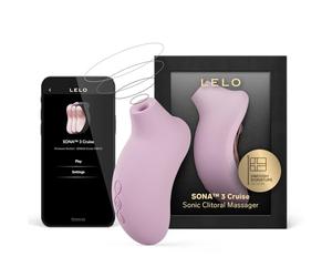 LELO SONA 3 Cruise Masseur Sonique avec Appli Bluetooth, Doté de 12 Modes de Plaisir, Vibromasseur Sex Toys Femme Clitoridien, Sextoyse Femme Clitoridienne, Sextoy, Vibromasseurs Feminin, Soft Pink