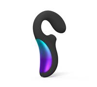 Lelo sonique Enigma Wave - stimulateur clitoridien à air pulsé - silicone, 100 % étanche, rechargeable USB - Noir