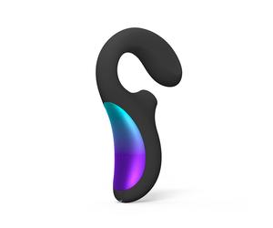 Lelo sonique Enigma Wave - stimulateur clitoridien à air pulsé - silicone, 100 % étanche, rechargeable USB - Noir