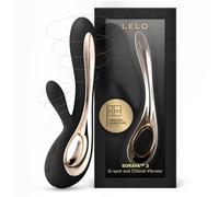Lelo Vibromasseur Soraya 2 – Rabbit rechargeable silicone étanche stimulateur clitoridien Noir