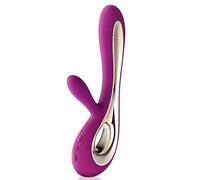 LELO SORAYA Vibromasseur Rabbit, Cerise - Stimulation point G et Clitoris - Masseur Sans Fil Étanche (Garantie 1 An)