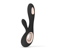 LELO SORAYA Wave Luxueux Sextoys Clitoridiens Femme, Vibromasseur Point G Pour Femme Doté de la Technologie Unique WaveMotion, Sex Toys Féminins Rabbit, Vibromasseur pour Femme, Black