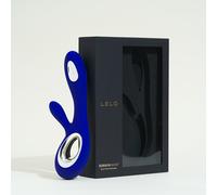 Lelo Soraya Wave - vibromasseur - point G et clitoris, silicone, 100 % étanche, rechargeable USB, 22 cm - Bleu