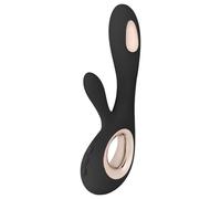 LELO Soraya Wave - vibromasseur rabbit, mouvement va-et-vient - silicone noir