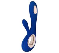 LELO Soraya Wave - vibromasseur rabbit vibrant rechargeable - silicone bleu