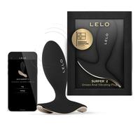 LELO SURFER 2 Plug Anal Vibrant Unisexe Doté de 6 Modes de Plaisir, Sex Toys Anals Silicone, Anal Plug, Plugs Anals (Black)