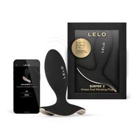 LELO SURFER 2 Plug Anal Vibrant Unisexe Doté de 6 Modes de Plaisir, Sex Toys Anals Silicone, Anal Plug, Plugs Anals (Black)