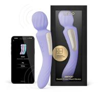LELO SWITCH Masseur Wand pour Femme à Double Extrémité avec Application Bluetooth et 12 Modes de Plaisir, Vibromasseurs Feminin, Wand Masseur Clitoridien, Vibro Femme, Lilac