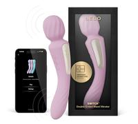 LELO SWITCH Masseur Wand pour Femme à Double Extrémité avec Application Bluetooth et 12 Modes de Plaisir, Vibromasseurs Feminin, Wand Masseur Clitoridien, Vibro Femme (Soft Pink)