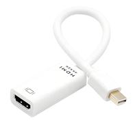 Leloco Adaptateur Mini DisplayPort vers HDMI 4K - Adaptateur Mini DP vers HDMI - Convertisseur pour Thunderbolt 2, MacBook Pro, MacBook Air, iMac, Surface Pro - Blanc