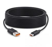 Leloco Câble de charge USB C 5 m noir USB vers USB C pour caméra de | Câble USB C extra long de 5 m, idéal comme câble de charge rapide pour appareil photo Xiaomi Smart Camera C400/C500 et EZVIZ