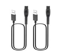 Leloco Lot de 2 câbles de charge USB 5 V pour rasoir électrique Philips OneBlade - Chargeur de rechange compatible avec Philips QP2724/90, QP2834/70, QP1924/70, QP4631/90, QP1324/20, MG5910/49, MG7910