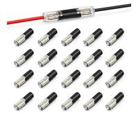 Leloco Lot de 20 connecteurs de câble étanches D1A 1 pôle | Pour 14-20 AWG, voleur de courant de voiture sans dénudage, 10 A/24 V, connecteur de câble pour LED et voiture