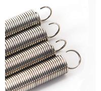 Leloo Lchg-ui Ressort Extension en Acier à Ressort, Fil Dia 0.4mm Dia extérieur 4 mm Longueur 15-50mm, 10pcs, Double Petit Crochet Ressort de Tension, Printemps de Haute qualité (Length : 20mm)