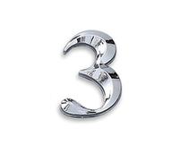 Leloo Lcuihong-Numéros de Rue 3D Grand Format Auto-adhésif de Porte, Adresse Postale Rue Autocollants Signe de Plaque, Signe Digit Appartement Hôtel Bureau Porte, Facile à Installer (Color : 3)