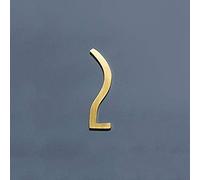 Leloo Lcuihong-Numéros de Rue DIY 0-9# Brass Maison Nombre, Plaque Moderne Nombre House Hôtel Porte Adresse Digits Signe de Plaque, 50 mm ou 70 mm Hauteur, Facile à Installer