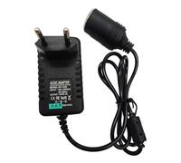 Lelukee 24W Niaetuto Adaptateur Allume Cigare Prise Secteur,Adaptateur Prise Allume-Cigare 12V 2A,Transformateur AC à DC,pour Voiture Réfrigérateur Aspirateur