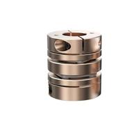 Leluo 1 coupleur à double disque en aluminium D26L35 de 26 mm de diamètre et 35 mm de longueur, accouplement flexible d'arbre en aluminium de haute précision fix munt(14X14mm)
