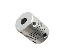 Leluo 1 coupleur en aluminium D19L25 2 mm 3 mm 4 mm 5 mm 6 mm 6,35 mm 8 mm 10 mm alésage couplage flexible connecteur de moteur pas à pas CNC fix munt(5mm to 5mm)