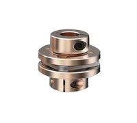 Leluo 1 pcs 40x35mm Bride Accouplement D40 L35 Coupleur Flexible Diaphragmes En Aluminium Joint Universel for Imprimante 3D Cardan fix munt(6mm to 9mm)