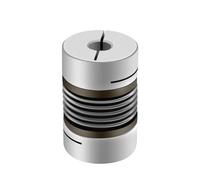 Leluo 1 pcs Coupleur D16L28 Accouplement Moteur Pas À Pas Arbre CNC En Alliage D'aluminium Ondulé Accouplement 3mm 4mm 5mm 6mm 6.35mm 8mm Alésage fix munt(3x6.35mm)