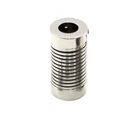 Leluo 1 pcs D16L25 Accouplement à ressort Petit moteur Moteur pas à pas élastique Filetage flexible Angle excentrique Accouplement encodeur en alliage d'aluminium fix munt(4x5mm)