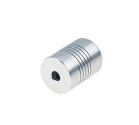 Leluo 1 pcs D19L25 Aluminium CNC Moteur Mâchoire Coupleur D'arbre 3mm 4mm 5mm 6mm 8mm 10mm Alésage Accouplement Flexible 19x25mm Coupleur fix munt(4x4mm)
