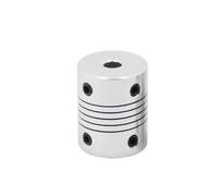 Leluo 1 pcs Nema 17 Accouplement d'arbre de moteur 19 mm de diamètre 25 mm de longueur Accouplement flexible for coupleur d'arbre à vis mère T8 Imprimante 3D fix munt(5x8mm)