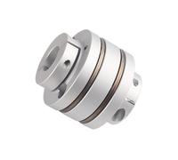 Leluo 1pc Coupleur Flexible Bride Diaphragme D68 L74 Connecteur Double Arbre Accouplement Joint Haute Rigidité Élastique En Aluminium fix munt(12x12.7mm)