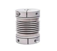Leluo 1pc D40 L55 Accouplement ondulé en alliage d'aluminium Coupleur de moteur pas à pas Accouplements d'arbre d'imprimante 3D fix munt(12x12mm)