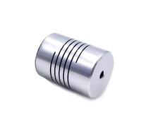 Leluo Accouplement d'arbre flexible D19L25 alésage 5 mm 8 mm 6,35 mm 8 mm 10 mm encodeurs machine de gravure aluminium CNC moteur pas à pas coupleur de mâchoire fix munt(6x8mm)
