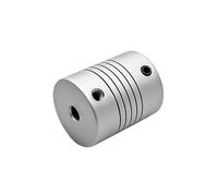 Leluo Accouplement élastique à fil supérieur bobiné D25L30, alésage en alliage d'aluminium, mâchoire CNC, coupleur d'arbre de moteur fix munt(4mm to 12mm)