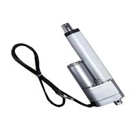 Leluo Actionneur linéaire 24V DC, course de 25mm à 100mm, poussée maximale 900N avec potentiomètre et for lit multifonctionnel ou Table élévatrice Outils industriels