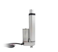 Leluo Actionneur linéaire hydraulique robuste, capacité de charge de 150KG, course de 250mm, 12V 24V Outils industriels