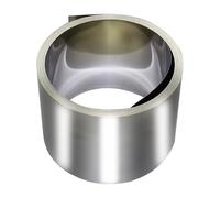Leluo Bande d'acier inoxydable 304 largeur 50 mm 100 mm bobine à ressort bande plate feuille d'acier 1 mètre Résistance(50mmx0.05mm)