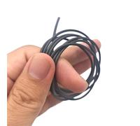 Leluo Bande de blindage électromagnétique en caoutchouc conducteur nickel-carbone 2 mm x 2 mm, bande d'étanchéité rectangulaire en caoutchouc conducteur solide Industrie