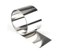 Leluo Bande de feuille d'acier inoxydable 304, rouleau de feuille d'acier, largeur de bande étroite 10mm 20mm 30mm 40mm 50mm 100mm, 1 mètre d'épaisseur 0.1mm - 1mm Résistance(0.3mm 50mm x 1meter)