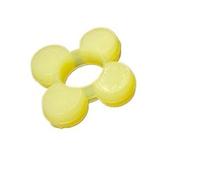 Leluo Coussin d'accouplement élastique prune, 1 pièce, pétales de corps, bloc élastique en polyuréthane de type MT, rondelle prune, coussin élastique Outils(MT1)