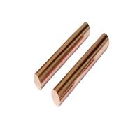 Leluo Lot de 2 tiges d'électrode électrolytique en alliage de cuivre C17200, diamètre 1 à 45 mm, haute conductivité thermique, 100 à 500 mm DIY(9x500mm)