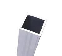 Leluo Supports de modèles en alliage d'aluminium for tubes carrés et rectangulaires for la décoration, profil de 8 mm à 30 mm Bâtiments(49cmx12x12x1mm)