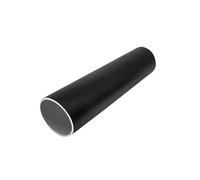 Leluo Tube en aluminium noir, droit et dur, diamètre extérieur de 6 à 30 mm, surface peinte Bâtiments(OD22x1mm)