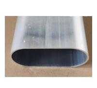 Leluo Tube ovale en aluminium, alliage d'aluminium, cadre de tube elliptique plat creux, matériel de bricolage Bâtiments(40x15x1.5mm 240mm)
