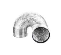 Leluo Tuyau de ventilation en aluminium crypté, tube de fumée évolutif, sortie de cuisine, tuyau de ventilateur d'extraction de salle de bain, 60 mm à 150 mm Bâtiments(1.5 meter x 100mm)