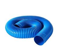 Leluo Tuyau flexible en PVC bleu for l'aspiration des poussières, raccord souple, tuyau ondulé de 1 mètre (30-100 mm), tuyau d'aspiration industriel Flexibilité(ID100mm)