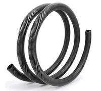 Leluo Tuyau ondulé en plastique noir PP avec gaine isolante for faisceau de câbles et passe-câbles. Flexibilité(OD7mm x 20meter)