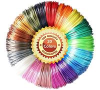 LELYFIT PLA de filament de stylo 3D, Filament PLA 1.75mm, 20 Couleurs 5m par Rouleau, pour L'imprimante 3D et stylo d'impression 3D