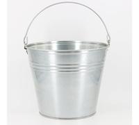 LEM Select Seau 15L Robuste et Polyvalent de Jardin en Acier galvanisé avec poignée - Terre, Eau, mortier