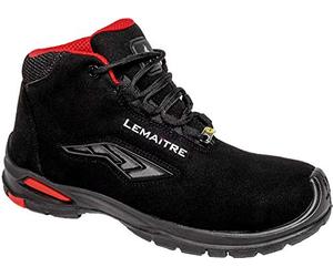 Lemaitre RILHS30NR-45 Riley High S3 SRC Chaussure de Sécurité - Respirabilité maximale - Talon rembourré - Antistatique - (Color : Black) - Size : 45