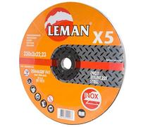 Leman 04307 Lot de 5 Disques fins à tronçonner en Fer ø 230 mm